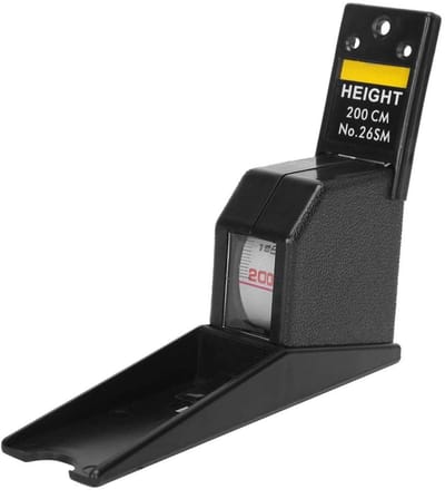 Dailygoods- Stadiometer 2 meter - Hoogtemeter met intrekbaar meetlint - Wandgemonteerd - Geschikt voor kinderen/volwassenen - Nauwkeurig en duurzaam - Ideaal voor thuisgebruik