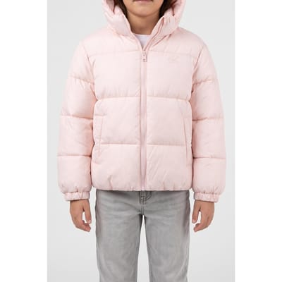 Calvin Klein Girls Mini Me Short Hooded Parka Mangano Calcite Taglia: 10 | Giacche Outlet | kids