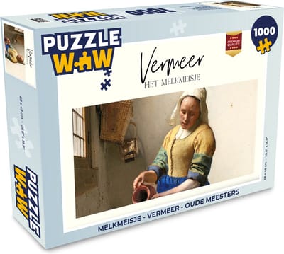 Puzzel Melkmeisje - Vermeer - Oude meesters - Legpuzzel - Puzzel 1000 stukjes volwassenen