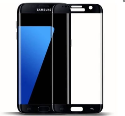 3D Gehard Tempered Glass - Screenprotector - beschermglas - Geschikt voor Samsung Galaxy S7 Edge G935F Zwart