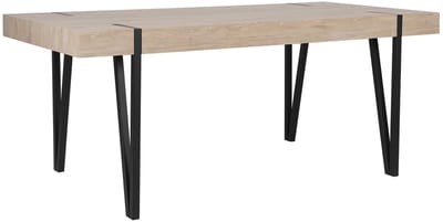 ADENA - Eettafel - Lichte houtkleur - 90 x 180 cm - MDF