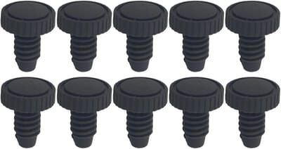 Biljartkeu Afdekking - Keu Beschermers - Spel Bescherming - Set van 10 stuks - 2.15 x 1.73 cm - Zwart
