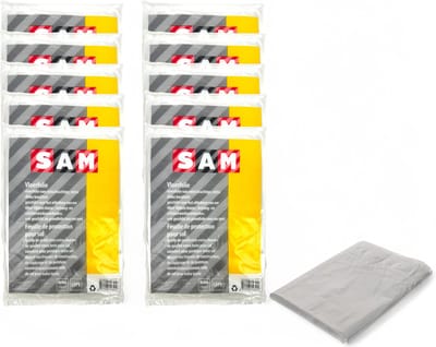 Sam Vloerfolie/Afdekfolie 4 x 4 meter - Voordeelverpakking 10 stuks