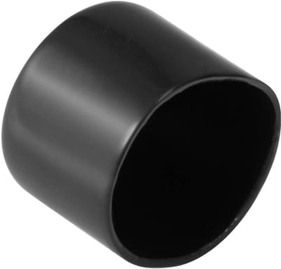 Rubberen Kappen - Eindkappen Rond - Vloeren Beschermen - Flexibel Vinyl Materiaal - 60 mm Binnendiameter - Zwart
