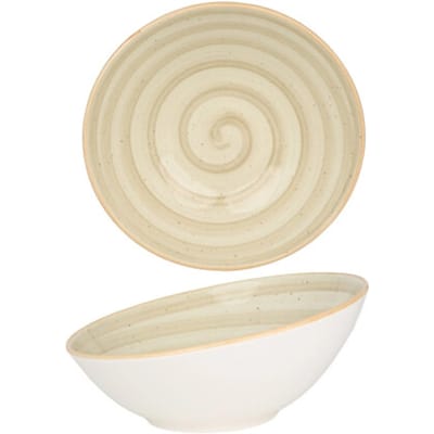 Bonna Serveerschaal - Aura Terrain - Porselein - 22 cm (850cc) - set van 2