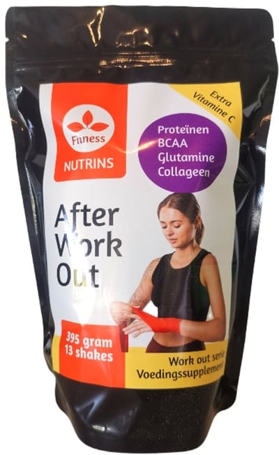 Nutrins after workout VROUWEN 395 gram - spier herstel - proteïnen met peptiden - met sinaasappelsmaak