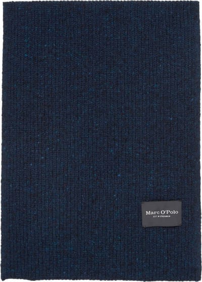 Marc O'Polo Sjaal Knitted Scarf Dark Navy Donkerblauw