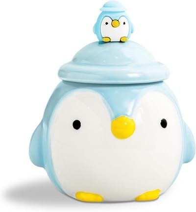 Blauwe mok met schattige pinguïnprint - Perfect voor koffie, thee en als cadeau voor dierenliefhebbers