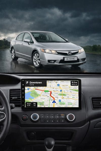 ADIVOX T1 9 inch geschikt voor Honda Civic 2007-2012 CarPlay/Auto/Wifi/RDS/DSP/NAV/DAB+