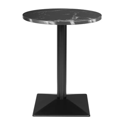 Bolero Complete tafel Rond zwarte steen effect 600mm