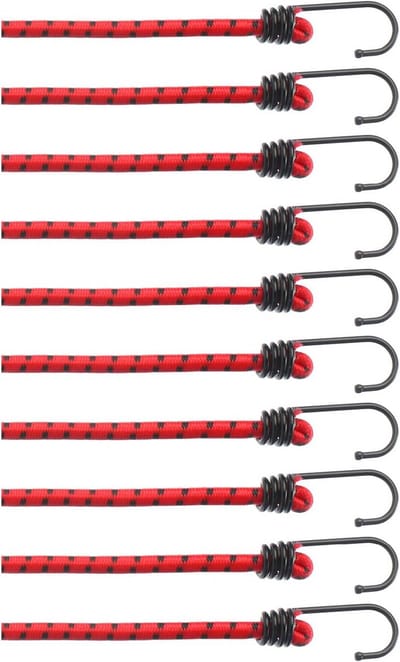 10-delige set rubberen spanners - elastische spanbanden voor bagage en ladingzekering