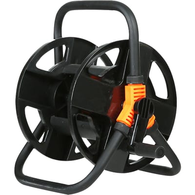 Chariot à tuyaux d'eau de jardin, chariot à tuyaux vide de 20m, enrouleur de tuyaux, organisateur de tuyaux d'arrosage pour noir