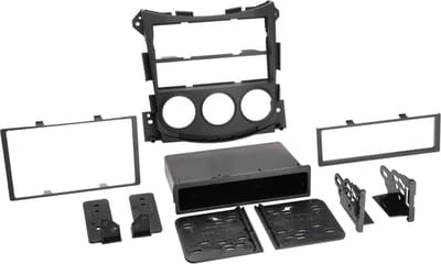 2-DIN Paneel geschikt voor met pocket Nissan 370Z 2009-2019 Kleur: Zwart (METRA)