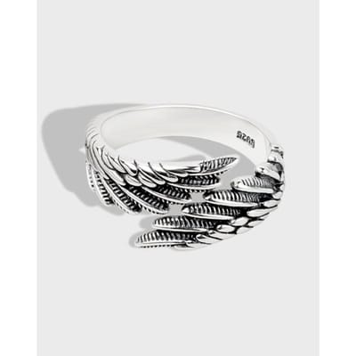 Koperen Ster Engelenvleugels Ring Voor Vrouwen Sieraden Verstelbare Open Ring Voor Feest Verjaardagscadeau resizable white