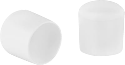 Stoelpootdoppen - Buisdoppen Glijdoppen - Vloer Beschermen - Made in Germany - Ø 10-32 mm - Wit