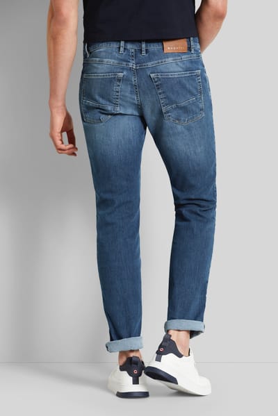 Bugatti Herren Jeans met flexcity afwerking