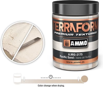 AMMO by Mig Jimenez Modelbouwdecoratie - MIG 2175 Pacific Sand - Terraform - 100ml Effecten potje