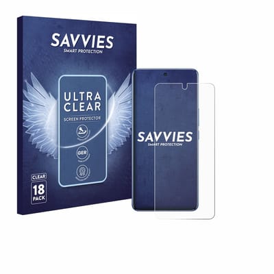 Savvies - Screenprotector voor Vivo V60 Lite - Folie Beschermfolie transparant 18 Stuks