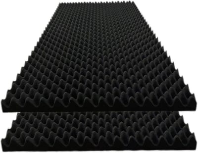 Geluidsdichte Schuimpanelen - Akoestische Panelen - Geluidsisolatie Verbeteren - Hoge Dichtheid Schuim - 117 x 61 x 5 cm - Zwart
