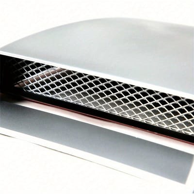 Decoratieve Luchtinlaatkap voor Auto, Universele Luchtstroominlaat Turbo Motorkap Ventilatierooster Scoop Afdekking Sticker Auto Motorkap Ventilatie Scoop Accessoires White veelkleurig
