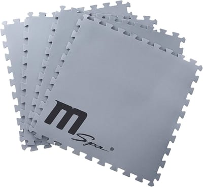 Warmtebehoudende schuimmat - Voor de hot tub - Set van 9 in elkaar grijpende vloermatten - 59 cm x 59 cm - Geschikt voor 4 personen
