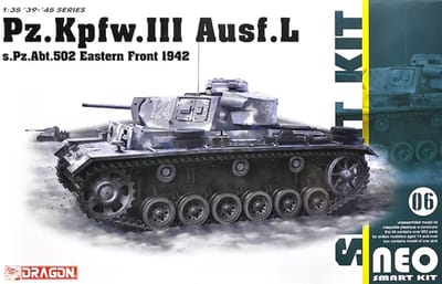 Dragon Modelbouwpakket Militaire voertuigen - 6957 Pz.Kpfw.III Ausf.L s.Pz.Abt.502 Leningrad 1942 Plastic - 1:35 - Modelbouw