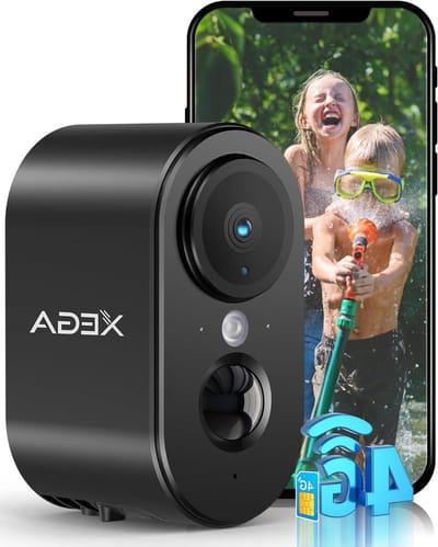 4G LTE Bewakingscamera - Simkaart Camera Beveiliging - Buiten Beveiligen - Kleur Nachtzicht - 3MP HD Resolutie - Zwart