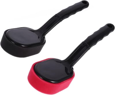 Velgen Poetsborstel - Wielen Schoonmaak - Auto Onderhoud - Vervangbare Spons - 26X15cm - Diverse kleuren