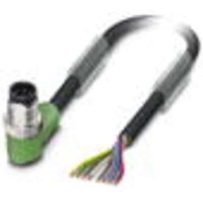 Phoenix Contact 1522558 Sensor/actuator connector, geassembleerd M12 Aantal polen (sensoren): 8 3.00 m 1 stuk(s) Piece
