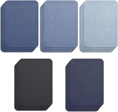 Allecto Plus - Katoenen Strijkpatches 20-Pack - Reparatie Stoffen - Sterk Klevend - Jeansreparatie - DIY Decoratie - Wasbaar en Duurzaam