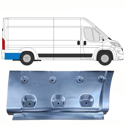 Reparatiepaneel achterspatbord voor Opel Movano 2021-2026 / Rechts