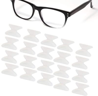 Dailygoods- Neuspads Siliconen - Zelfklevend - Antislip - Zacht - Duurzaam - 20 Paar - 1,8 mm Dikte - Brillenpads