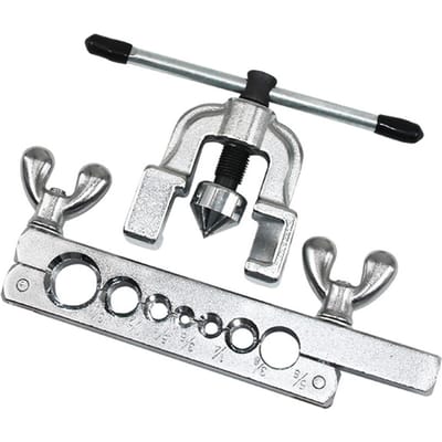 Flaring Tool Set Buizen Buis Koperen Buizen Remleiding Flaring Tool Set 7 Matrijzen van 316     , 14     , zilver