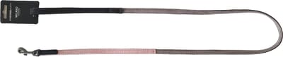 51 DEGREES NORTH Milano Hondenriem / Hondenlijn - Corduroy-Leder - Grijs-Roze - S - Breedte: 12 mm - Lengte: 120 cm