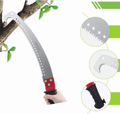 Handzaag - Tuinhaagzaag Snoeischaar - Snoeien van Takken - Lichtgewicht Ontwerp - 40 cm - Grijs