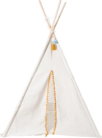 Atmosphera Tipi speeltent voor kinderen - 120 x 120 x 160 cm - beige - wigwam