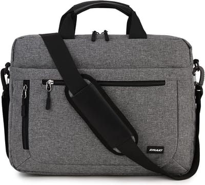 Laptoptas - Schoudertas Aktetas - Zakelijk Vervoer - Waterafstotend Materiaal - 17 inch - Grijs