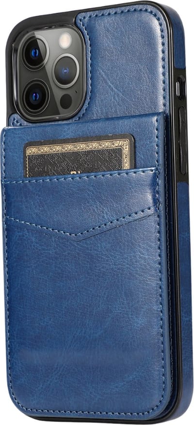 Hoesje geschikt voor Samsung Galaxy S24 - Backcover - Pasjeshouder - Portemonnee - Kunstleer - Donkerblauw