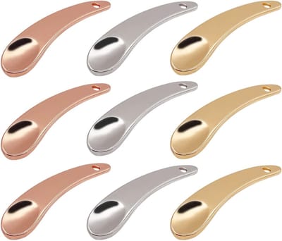 Set van 9 Herbruikbare Make-up Spatels in 3 Kleuren, Mini Zinklegering, Perfect voor Crèmes, Cosmetica en Huidverzorging