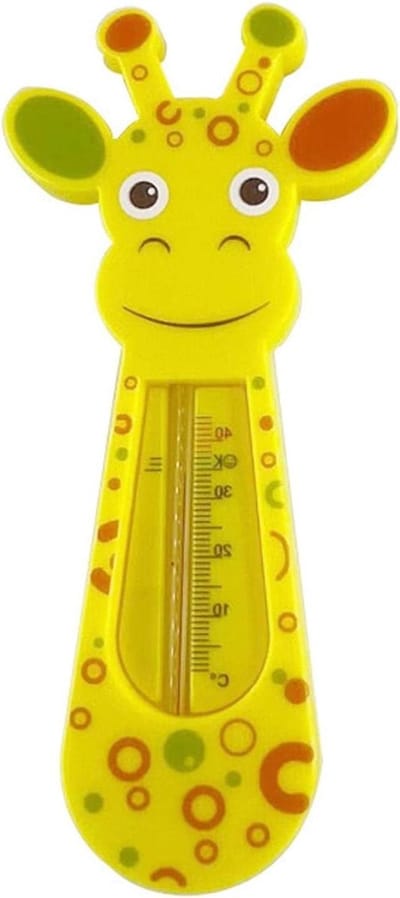 Baby Badthermometer - Waterthermometer Peuters - Veilig Baden - Giraffen Vorm - 152 x 7 x 05 cm - Geel