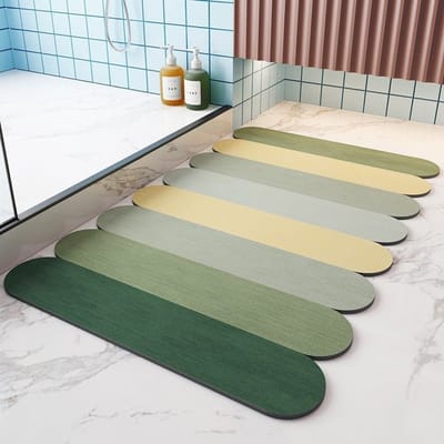 Nordic Diatomeeënaarde Mat Badkamer Absorberende Antislip Mat Toilet Entree Mat Toiletdeur Deur Sneldrogende Mat 50x80cm