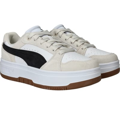 PUMA Rebound Femme Low SD Dames Sneakers - PUMA White-PUMA Black-Frosted Ivory