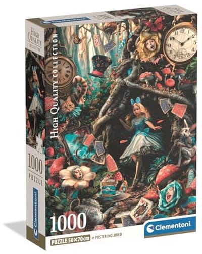 Clementoni -39935-Puzzle 1000 High Quality Collection Another day in Wonderland Compact box