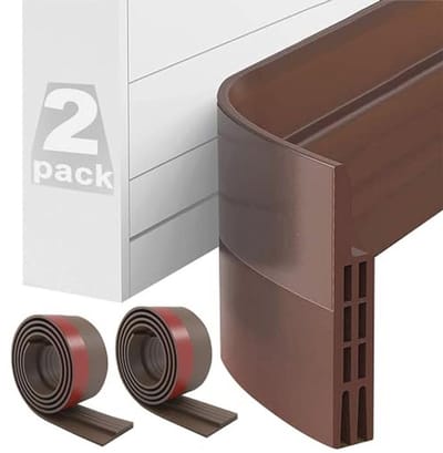 Tochtstopper, Voor Deuren, Bruin, 2 Rollen (5 cm x 100 cm), Deurafdichting, Zelfklevend, Extra Sterk, Besparende Tochtstopper, Koudebescherming, Deurafdichting Onder, Tochtstopper Voor Deuren