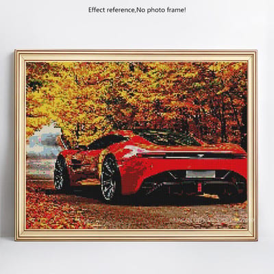 5D DIY foto strass mozaïek diamant borduurwerk schilderachtige diamantschilderij 20X30CM yellow