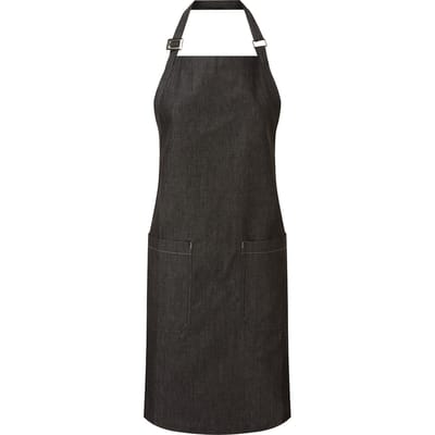 Premier Volledig biologisch katoenen schort (Zwarte denim)