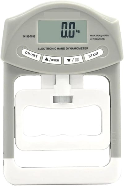 Gripkrachtmeter - Hand Krachtmeter - Kracht Training - Digitale Weergave - 300 Lb - Grijs