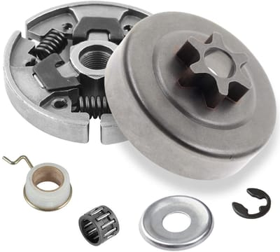 Dailygoods - Tandwiel Koppeling Drum 3/8" - Vervangende Koppeling - Voor Kettingzaag - Hoogwaardige Kwaliteit - Geschikt voor Stihl - Inclusief Lagerring