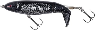 Vis Lokaas - Crankbait Popper - Topwater Vissen - Drijvend Roterend - 90mm - Zwart
