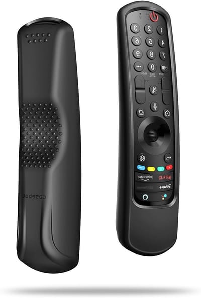 SnelShoppen - Remote Control Hoes voor LG AN-MR21GA/MR24GN/MR23GN/MR22GA/MR24GA - Schokbestendig en Antislip Silicone - Zwart